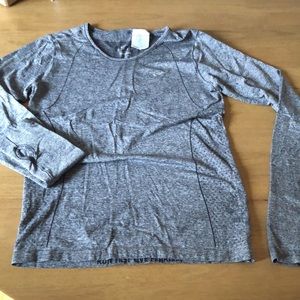Nike, Dri-Fit long sleeve, heathered gray, medium